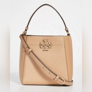 NWT Tory Burch McGraw small bucket bag "tiramisu"
